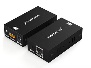 山泽（SAMZHE）SZ-360W HDMI网络延长器RJ45网口60米信号放大器