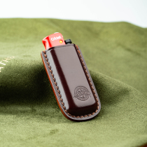 one leather Grasshopper short lighter leather case New Jubilee cordovan leather hand-customized creative CRICKET