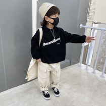 Boys spring clothing polo shirt 2022 new ocean gas casual blouse children pure colour set head spring and autumn alphabet