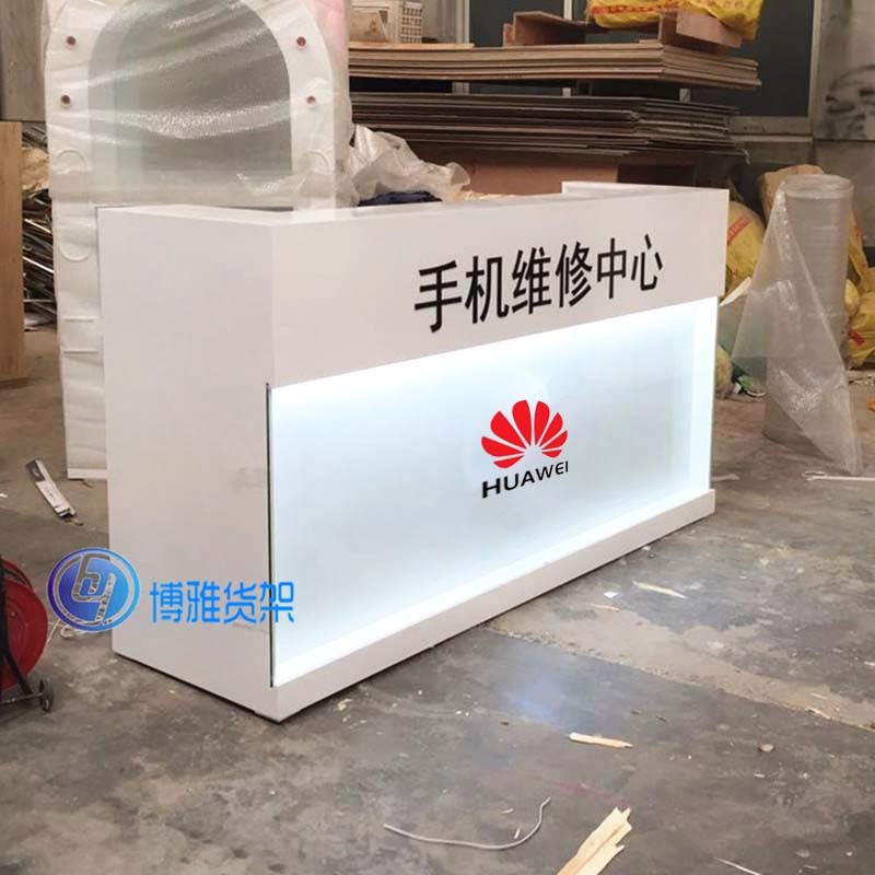 New mobile phone repair table mobile business reception counter wooden paint repair workbench