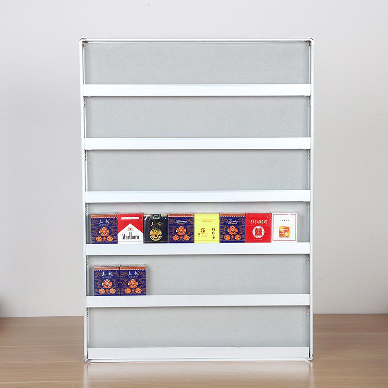 Supermarket shelf aluminum smoke cabinet convenience store cash - holding wall - free smoking mall display frame display frame