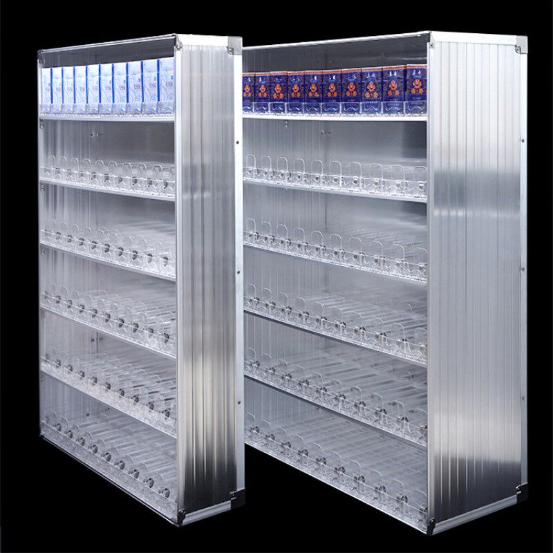 Tobacco Hanging Wall Style Supermarket Swing Thrusters Convenience Store Sale Wall-mounted Wall Display Display Smoking Cabinet