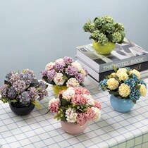 Simulation fake furnishings ornaments plant home coffee table living room plastic flowers dry bouquet flowers and plants small potted set accessories