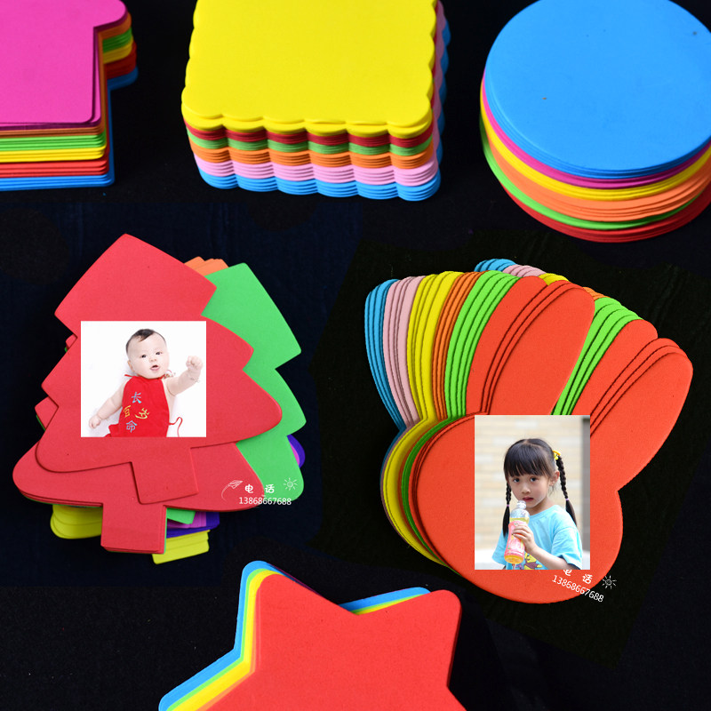 Review Bar Black Board Newspaper Placement Photo Post Kindergarten Wall Decoration Solid Foam Model Sticker Decoration