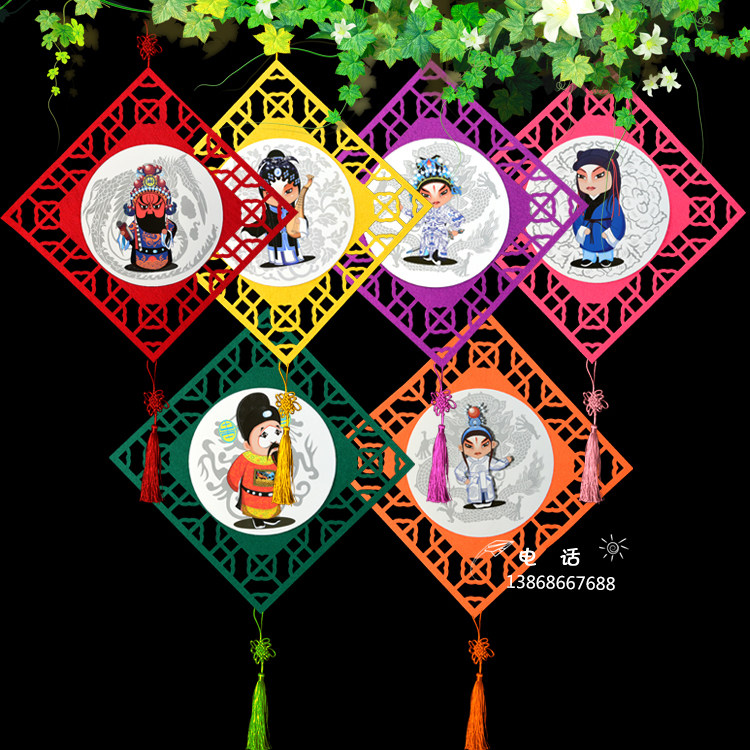 Classroom corridor Shopping mall non-woven hanging DIY creative background wall Ethnic style Zodiac corner decoration