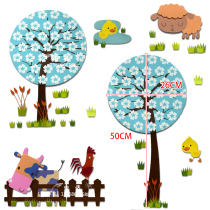 Foam three-dimensional wall stickers Kindergarten opening wall decoration area corner plate newspaper childrens room with glue