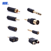 Audio conversion pick up 6 3mm plug 3 5 stereo plum socket 2 5 microphone sound power amplifier TV