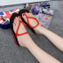 Mùa hè thời trang đơn giản, dép xỏ ngón, sandal, sandal đi biển, giày đế bằng, không trơn, dép đế dày, nữ dép lưới Dép