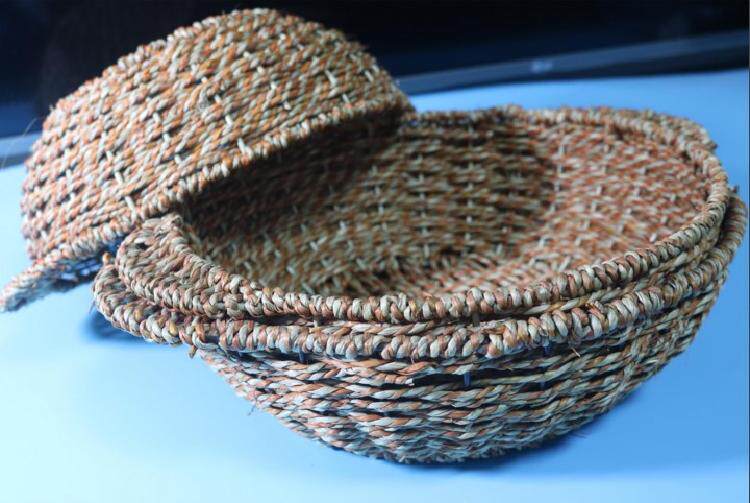 Pot pot Rice machine special accessories Fruit rattan basket takeaway heat insulation bamboo basket casserole Clay pot Clay pot Anti-scalding tray