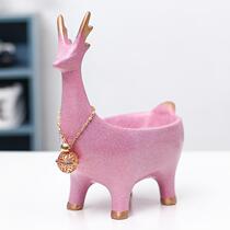 Door key storage entrance remote control Foyer tray home finishing remote control home change box living room retro door