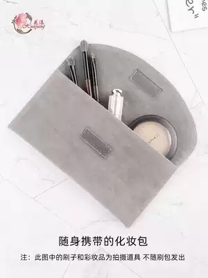 Flower can hold 12 makeup brush flocking brush bag storage bag color makeup brush bag makeup brush cheap storage bag