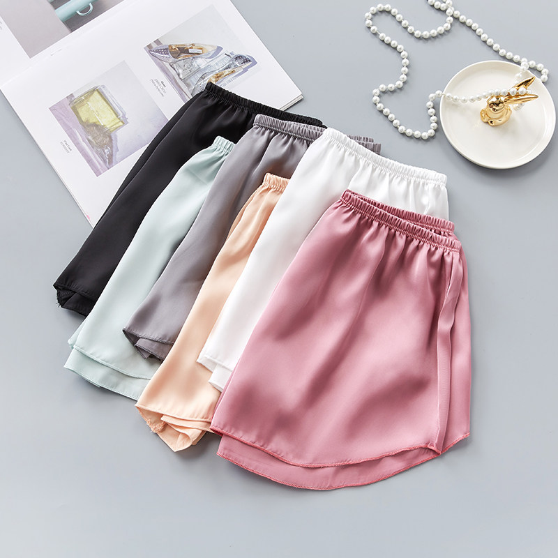 Safety pants Anti-light women's summer loose large size can be worn outside thin non-crimped leggings Ice silk jk culottes shorts