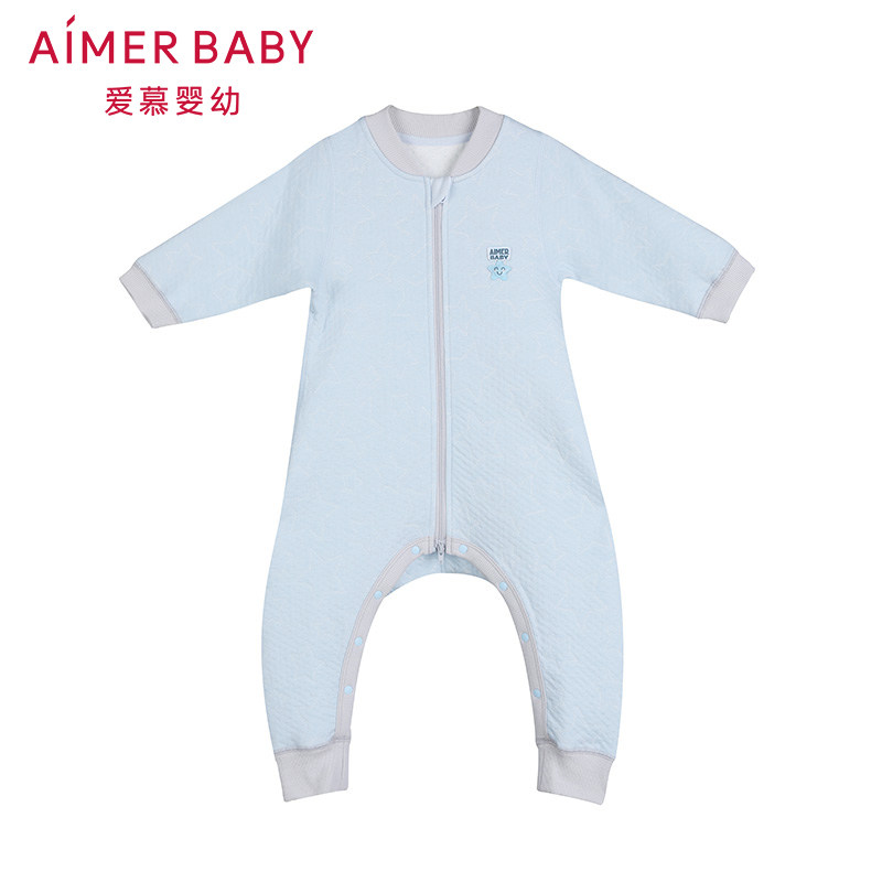 AIMER Baby Star Dot Baby Jumpsuit Long Sleeve Sleeping Bag AB2450211