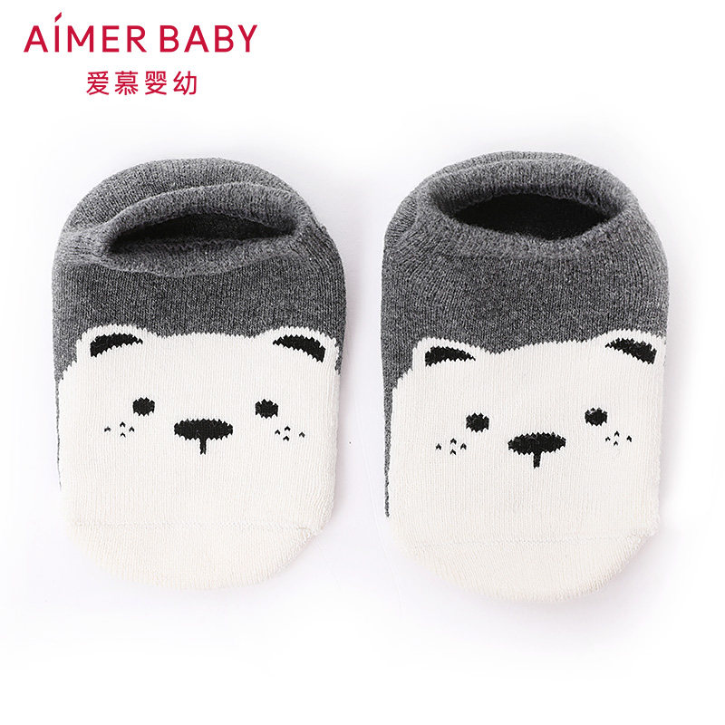 AIMER children, infants, boys, girls, socks, terry cartoon printed socks AB3942463