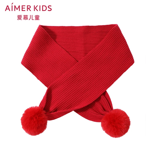 Я люблю детей и девочек SCARF BABY Теплая зима, праздничный новый год красный продукт Girl Scarf Winter Ak1983312