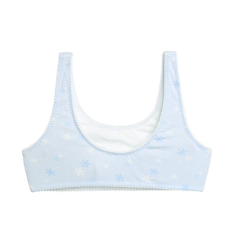 Adoration of children, girls, teenage girls, students, colorful snowflakes, stage one-stage short vest AJ1151831