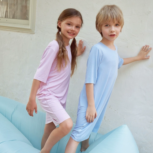 Детская пижама, детский спальный мешок подходит для мужчин и женщин, короткий рукав, подходит для подростков