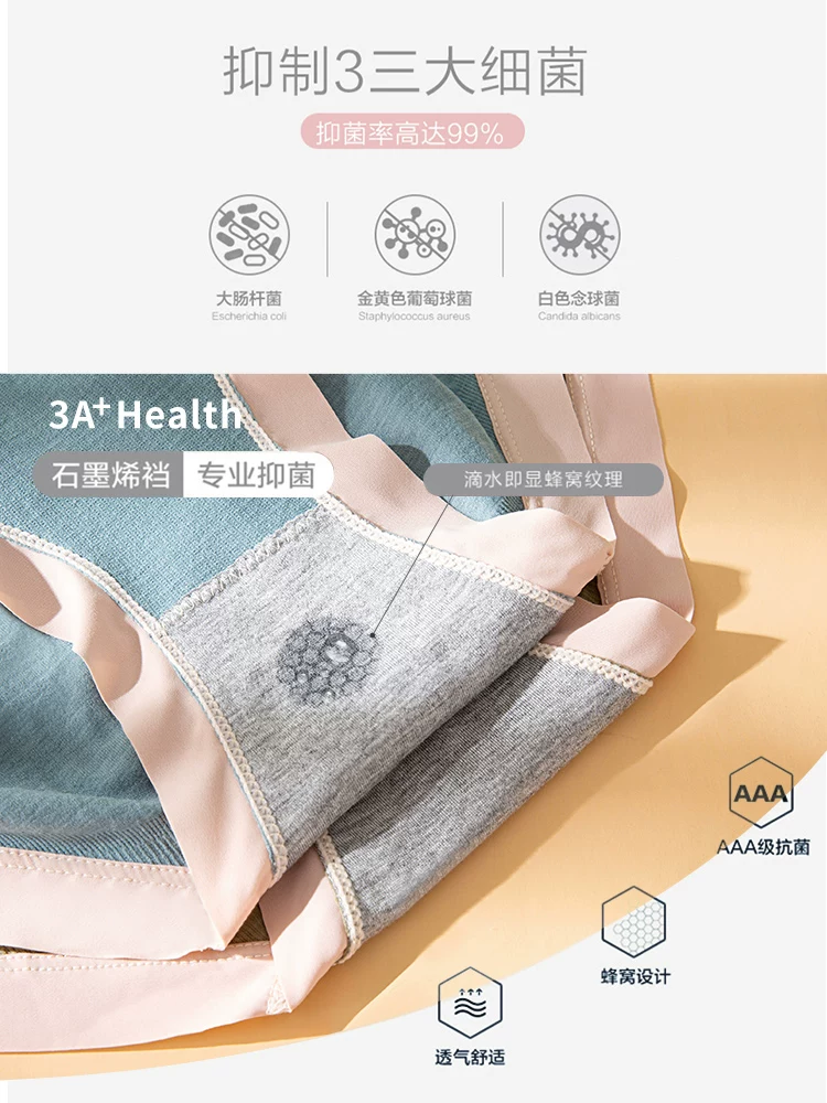 Антарктический Underwear, хлопковые брюки, антибактериальный пояс, брюки, высокая талия, большой размер, средний шаг