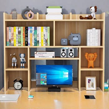 Solid wood desk bookshelf home environmentally friendly malacca children