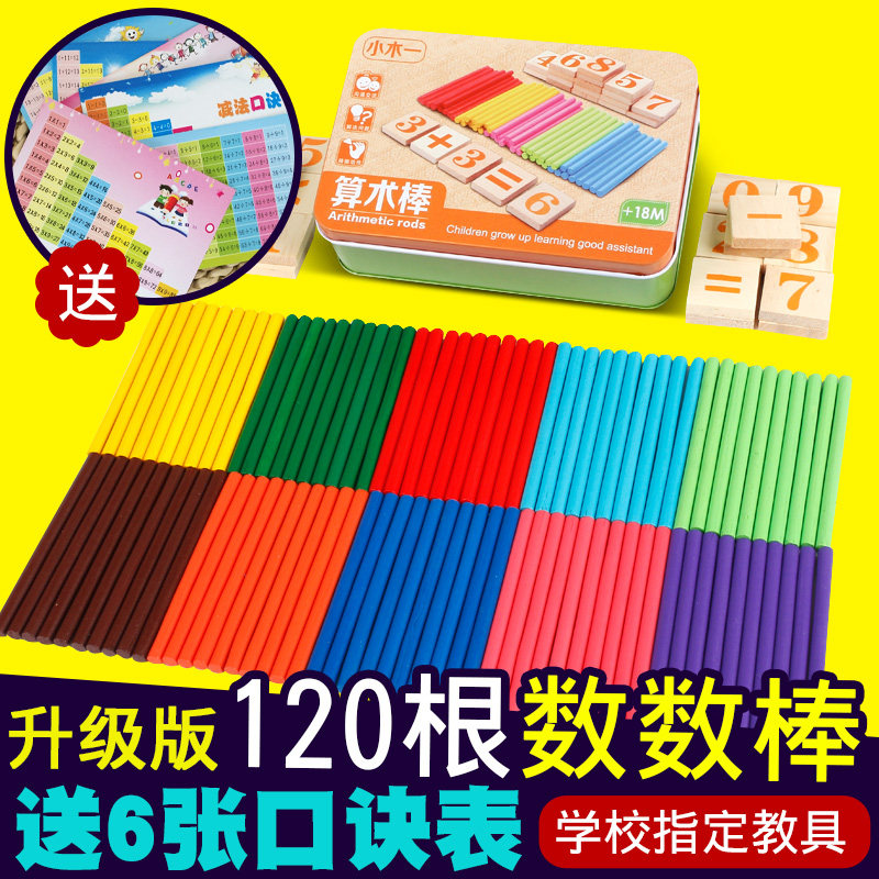 Number of children Number of sticks Arithmetic Stick Nursery School Small Learning Stick Math Math Teaching Aids Early Education Puzzle Computing Stick Toy