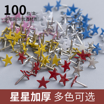 Decorative star pin ins art tack home fixing creative cork board message board photo wall nail