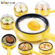 nồi hấp xôi Bear Omelette Hộ gia đình Máy trứng Mini Cắm điện Omelette Pan Tự động Tắt nguồn Đa chức năng Không dính Chảo chiên nhỏ nồi lẩu điện mini có xửng hấp