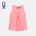 OKAIDI Ou Kaidi Quần áo trẻ em Pháp mùa hè cho bé gái vest thời trang giản dị nữ bé sơ mi chạm đáy thủy triều 91091 - Khác
