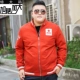 Mùa thu Men Plus Phân bón Plus Áo khoác nam Áo khoác nam Tide Thương hiệu Fatty Fat Jacket Áo khoác ngoài cho nam Áo khoác ngoài - Cực lớn áo thể thao nam