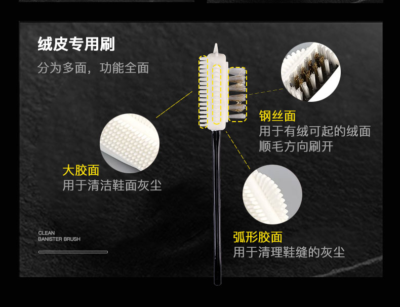 Hanhuang da lộn giày da lộn làm sạch giày bột chà giày chăm sóc chất lỏng phổ quát chống nhung giày flipper đại lý chăm sóc làm sạch - Phụ kiện chăm sóc mắt nước giặt thái
