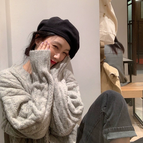 Tide, демисезонный ретро модный свитер, оверсайз, 2021 года, городской стиль, увеличенная толщина