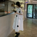 Белое летнее платье, юбка, приталенный корсет, большой размер, 2024 года, яркий броский стиль