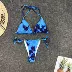 2019 áo tắm nữ chia châu Âu và Mỹ in bikini gợi cảm treo cổ áo tắm mini ren bikini - Bikinis Bikinis