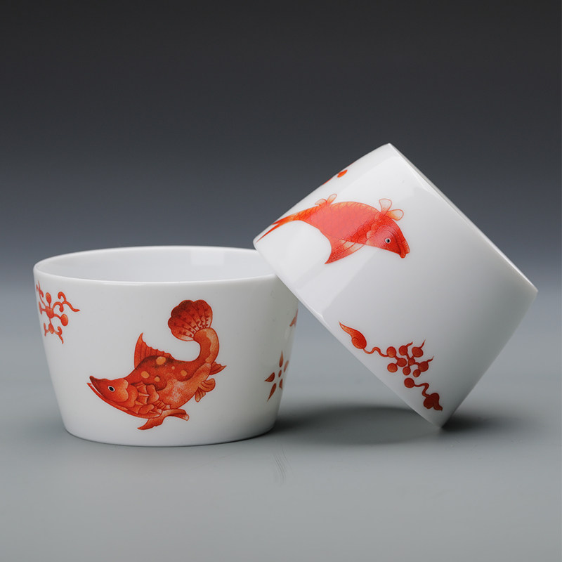 Guanfu Museum More than a year of cup Vintage Chinese style Kung Fu tea cup Cultural and creative derivative tea cup
