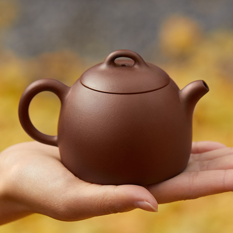 Guanfu Museum Yixing Old Purple Clay Qin Quan Purple Sand pot Household tea pot Original mine handmade teapot Single pot tea set