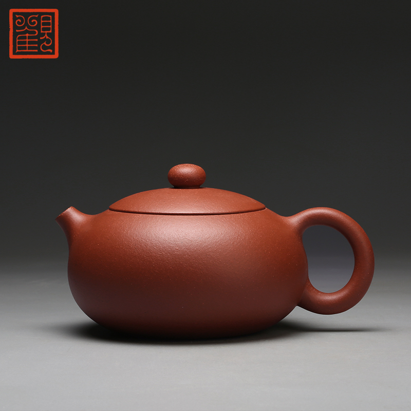 The View restoring museum yixing it manual high - capacity dahongpao xi shi pot of purple sand tea set the teapot down slope mud