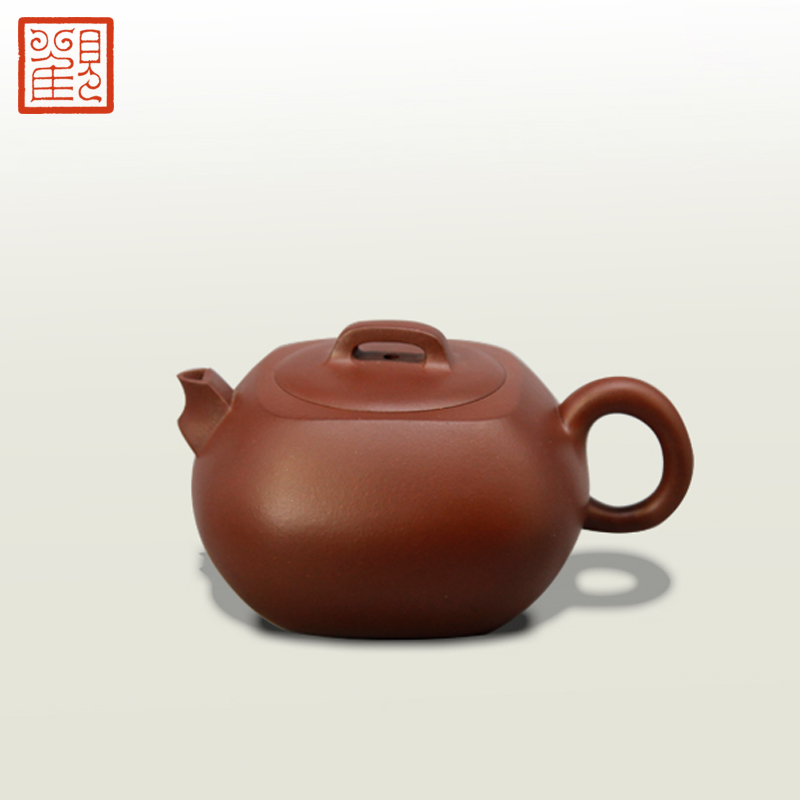Restoring museum fangyuan it yixing purple jade gold sand heaven and earth ore old iron pot of purple clay by hand