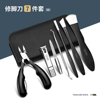 7 комплектов гвоздей (черные) щипцы (черные) (гвоздь, ногти и наборы восстановления ног)