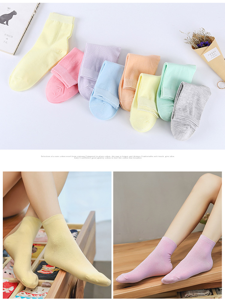 Nam cực vớ nữ vớ ống Hàn Quốc mùa xuân và mùa hè mô hình ladies cotton cao đẳng gió đen dài ống cotton phụ nữ vớ