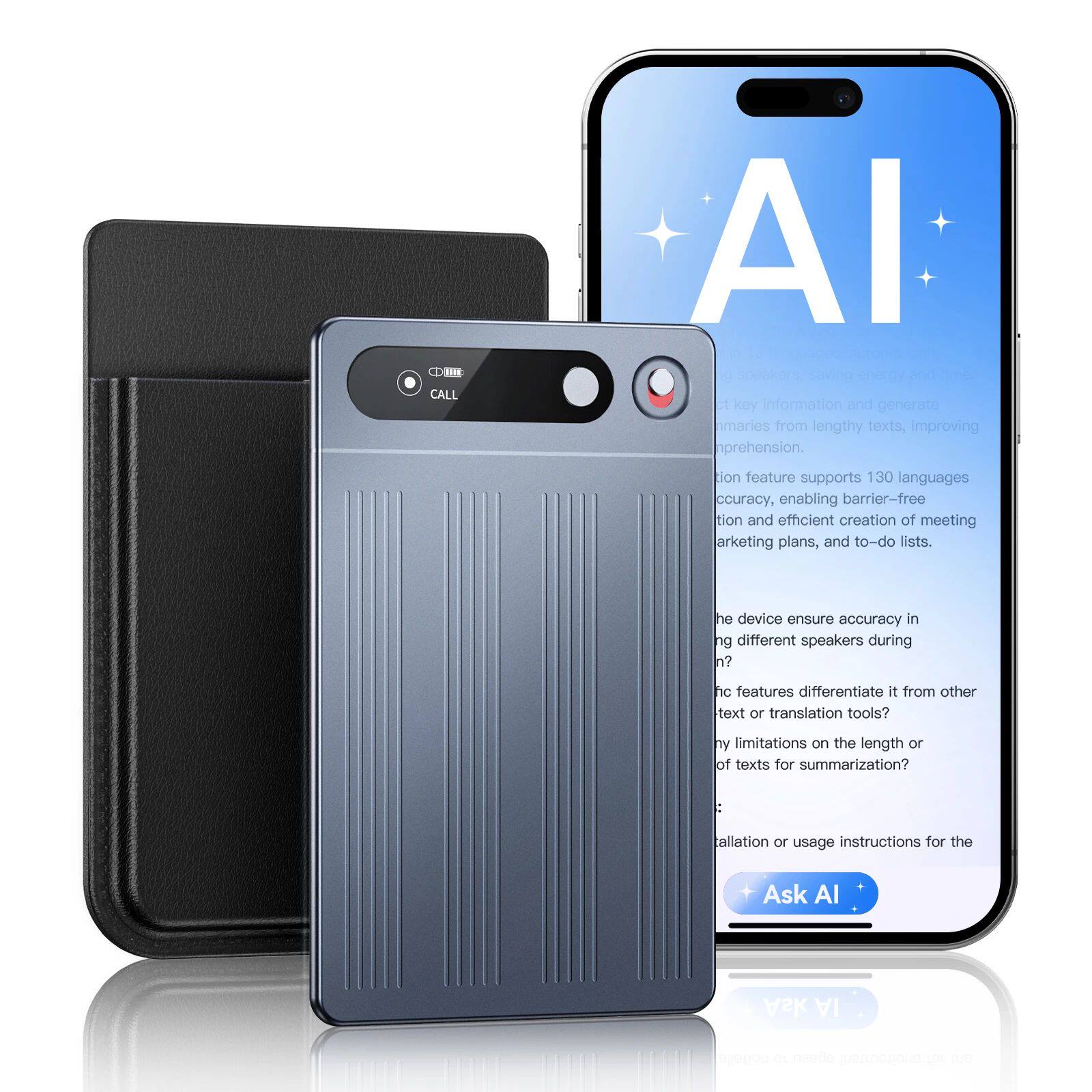 Портативный AI-диктофон VORMOR M1 с функцией расшифровки