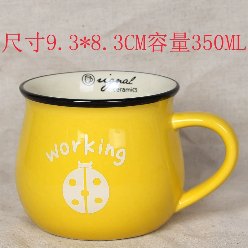 Gạch lớn Bữa sáng Cup Cup Cup Cup Cup Logo Cà phê tùy chỉnh Cup Ounce Cup Expression Cup - Tách