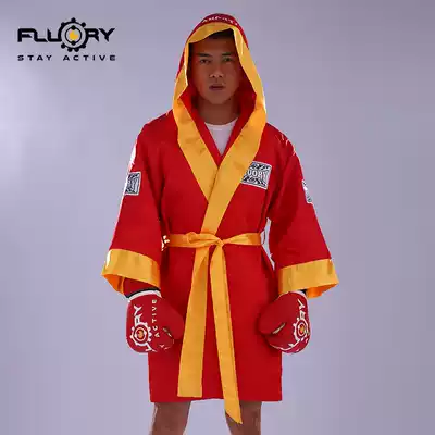 FLUORY boxing costume male shirt Thai boxing Muay Thai Sanda fight fight fight dress robe female cloak cloak