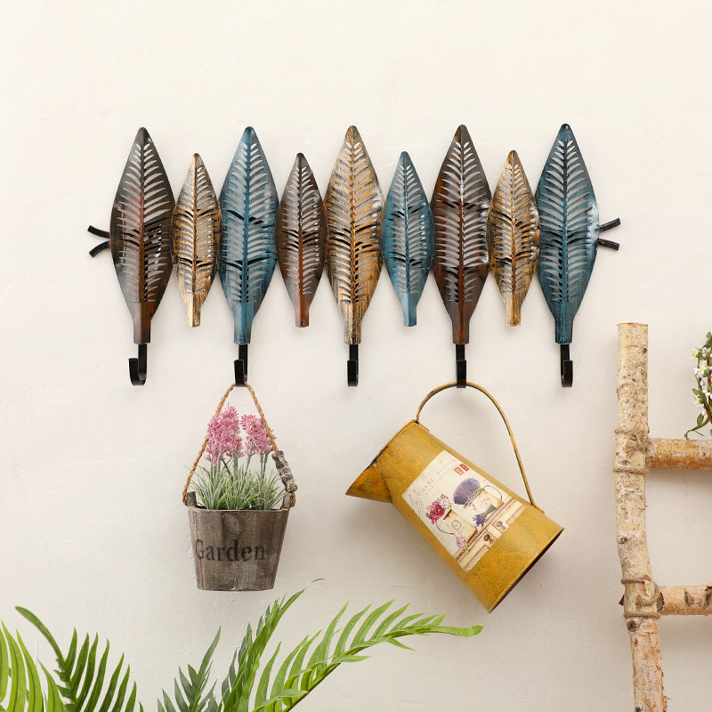 Nordic hook doorway decoration hanging key rack hanging wall coat rack entryway storage wall hanging hanger creative hanging rack