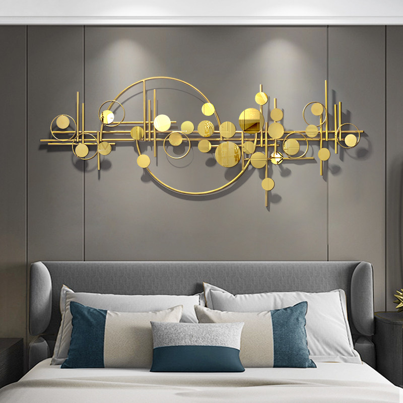 Modern minimalist light extravaganza Sofa Background Wall Decoration Creative Metal Iron Art Wall-mounted Living-room Fashion Wall Decoration Wall Trim