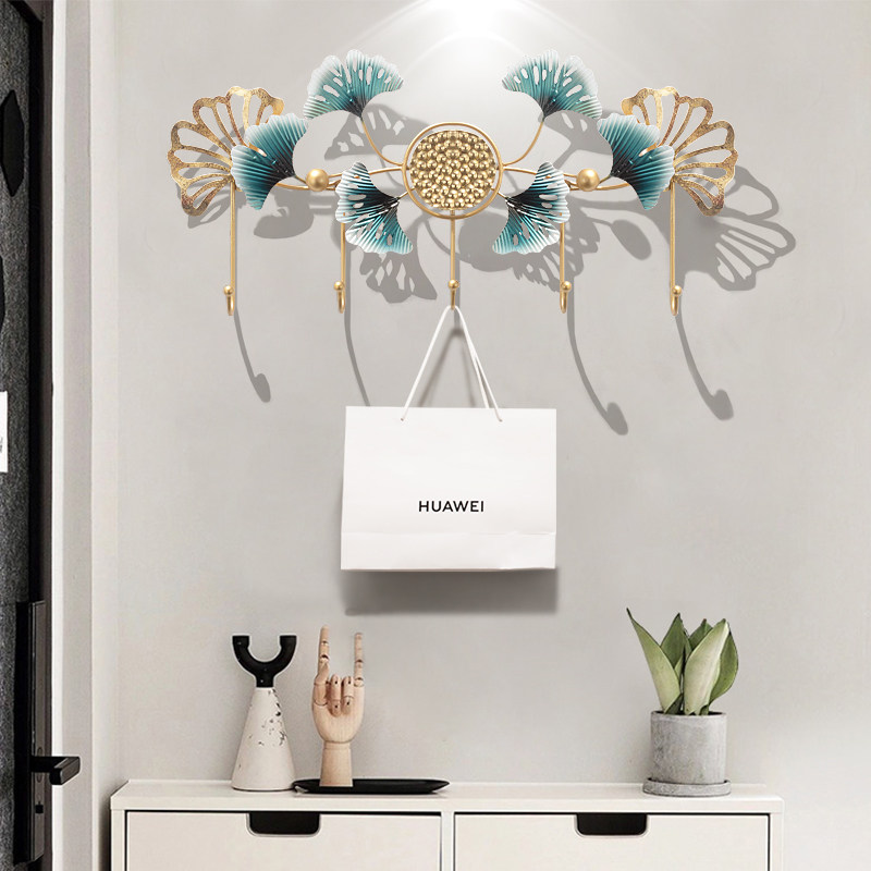 Creative door behind coat hook wall hanging wall entrance shelf living room hanging clothes hook metal decorative clothes hook