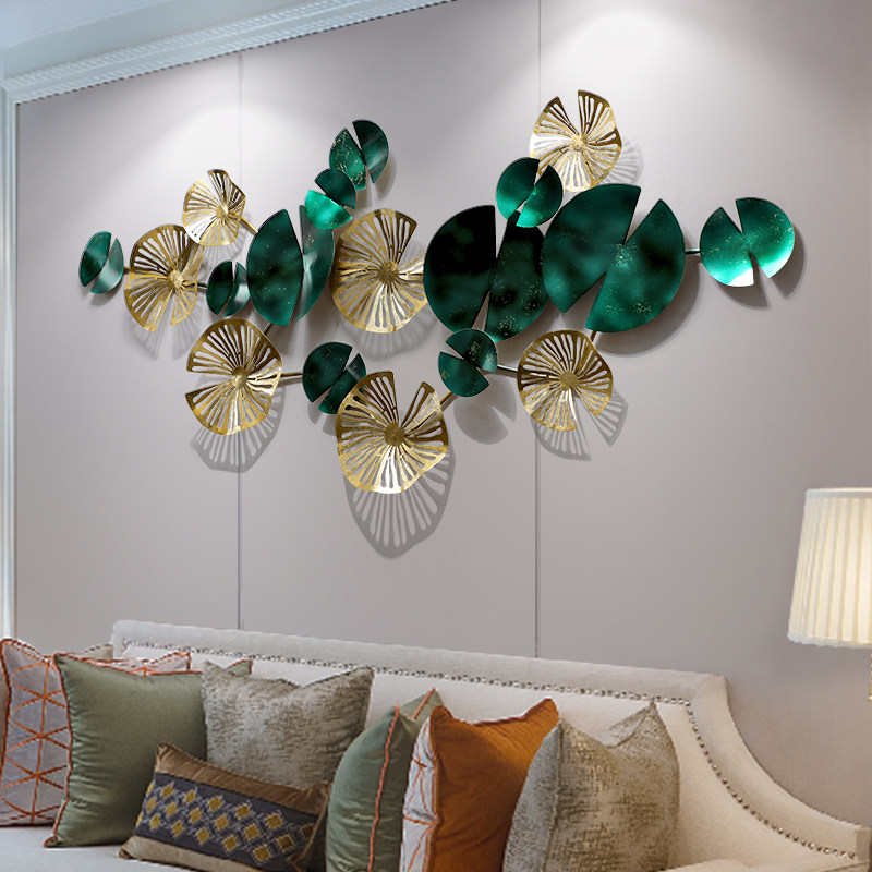 New Chinese iron wall decoration wall wall decoration stereo metal wall wall hanging