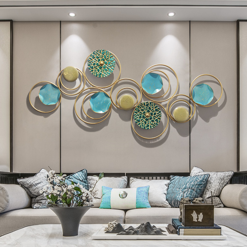 Living room TV background wall metal wall hanging Nordic wall creative wall decoration home bedroom wall art decoration