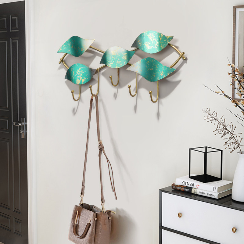New Chinese creative wall Hook Bathroom Cloister Containing layer rack Xuanguan Metal shelve door Key hanging rack