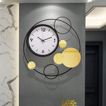 Nordic simple mute clock fashion personality creative wall clock living room atmospheric decoration Table restaurant modern wall clock