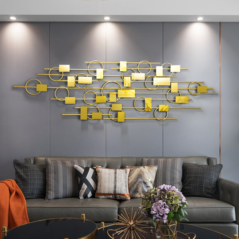Light and luxurious metal wall decoration Living room Background wall Creativity Hanging Decoration Sumpdown Dining Hall Decoration Hanging Accessories Brief Fashion Wall Accessories