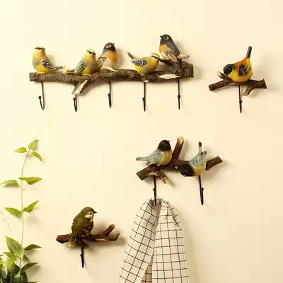 American adhesive hook creative bird decoration hook porch key adhesive hook wall hanging coat hook door decorative adhesive hook
